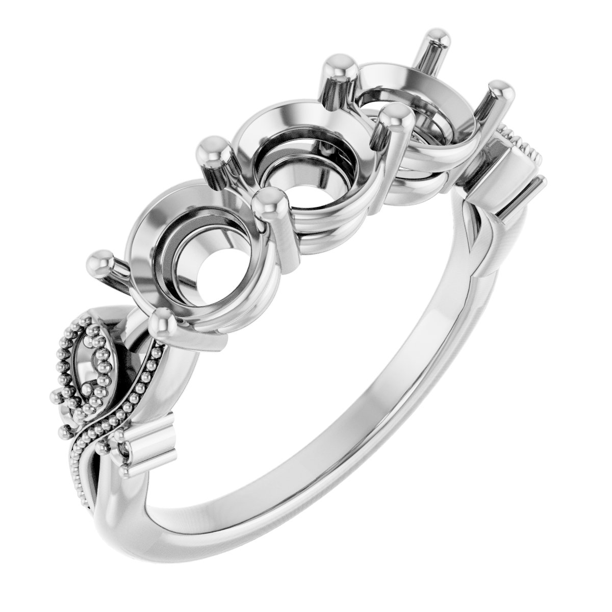 Three-Stone Anniversary Band