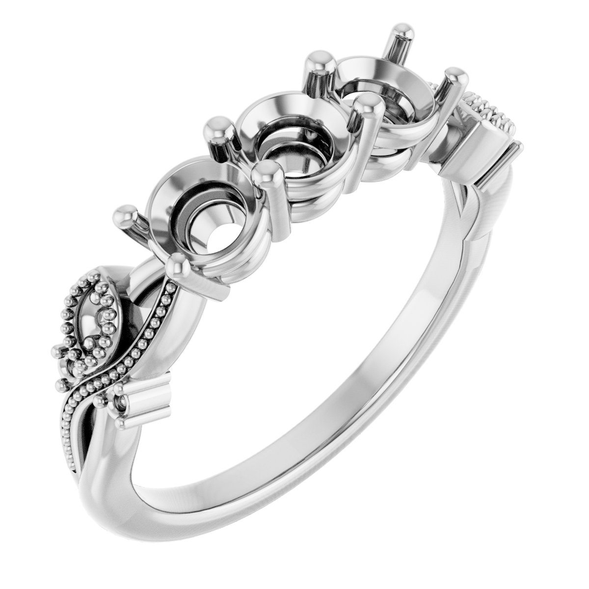 Three-Stone Anniversary Band