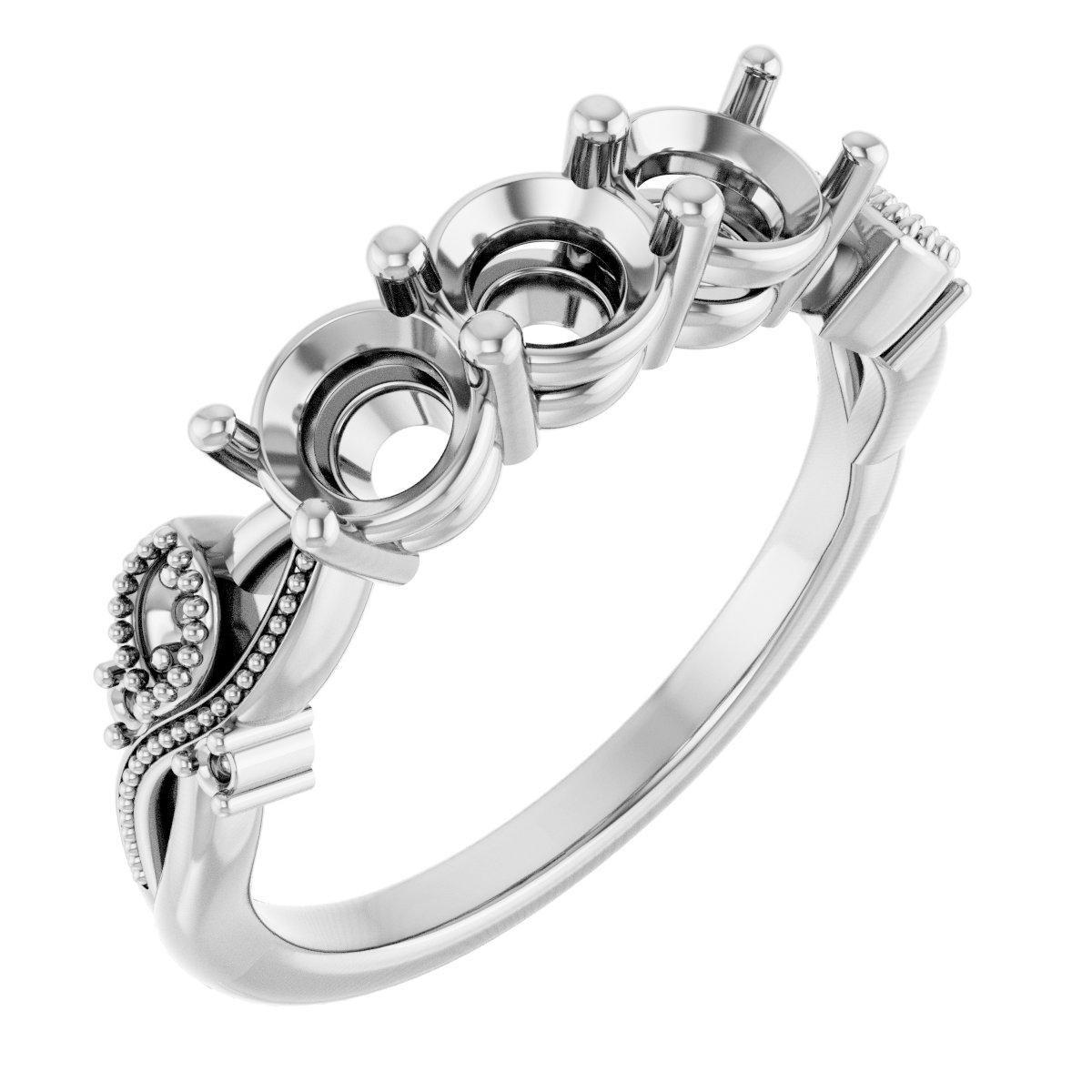 Three-Stone Anniversary Band