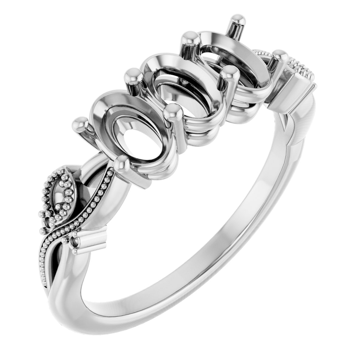 Three-Stone Anniversary Band