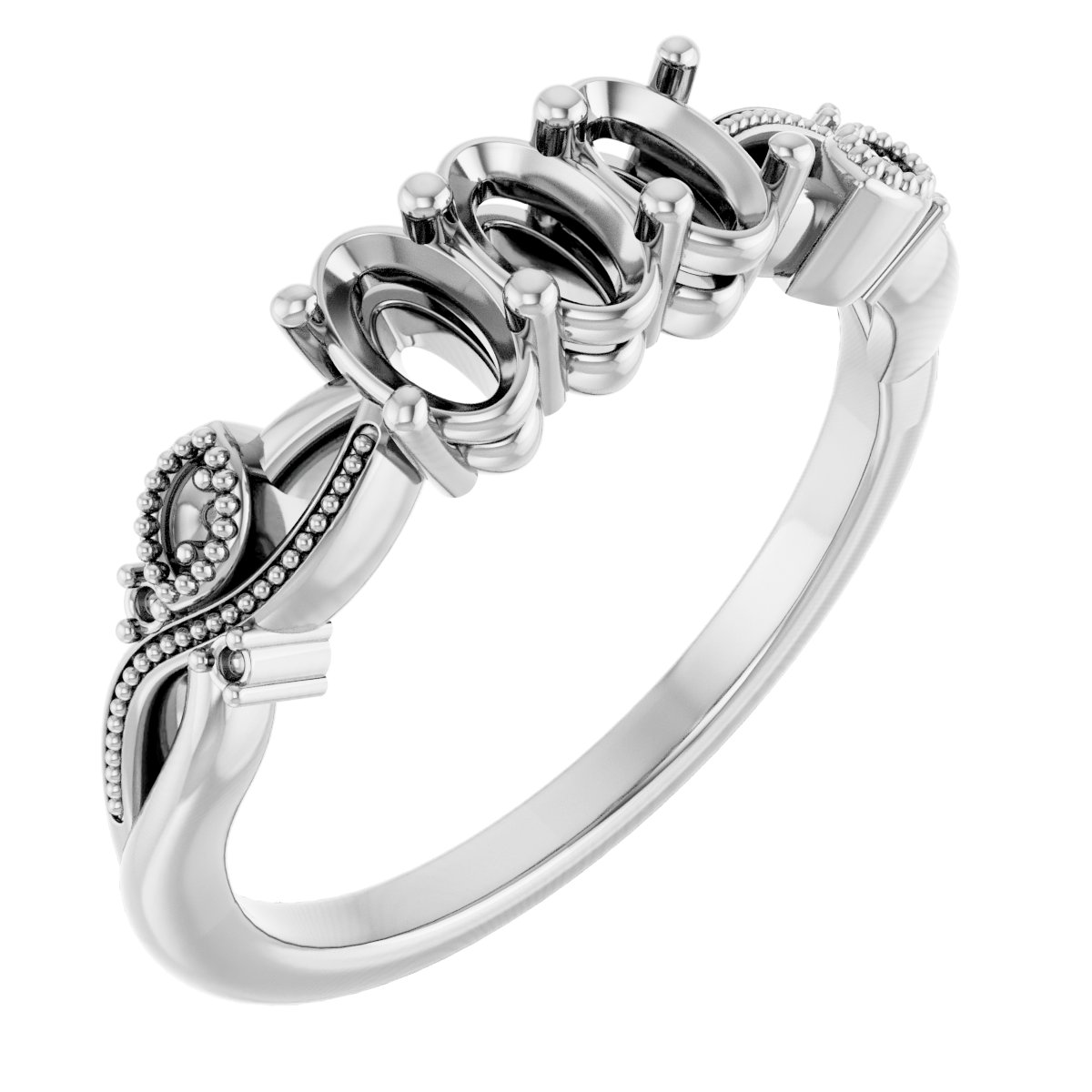 Three-Stone Anniversary Band