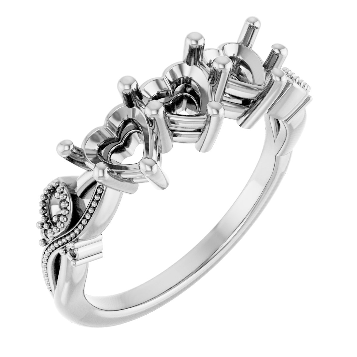 Three-Stone Anniversary Band