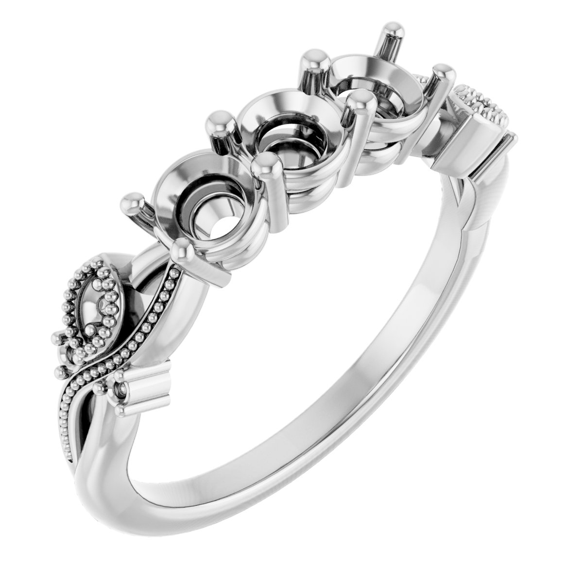 Three-Stone Anniversary Band