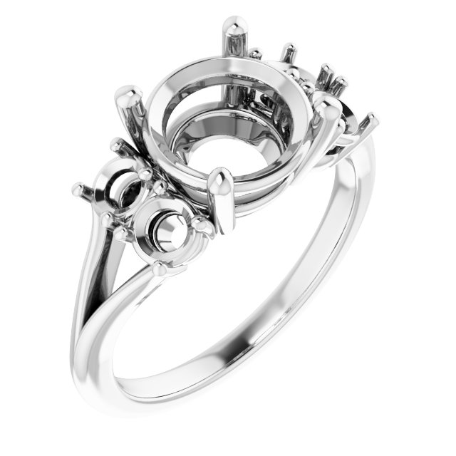Accented Engagement Ring