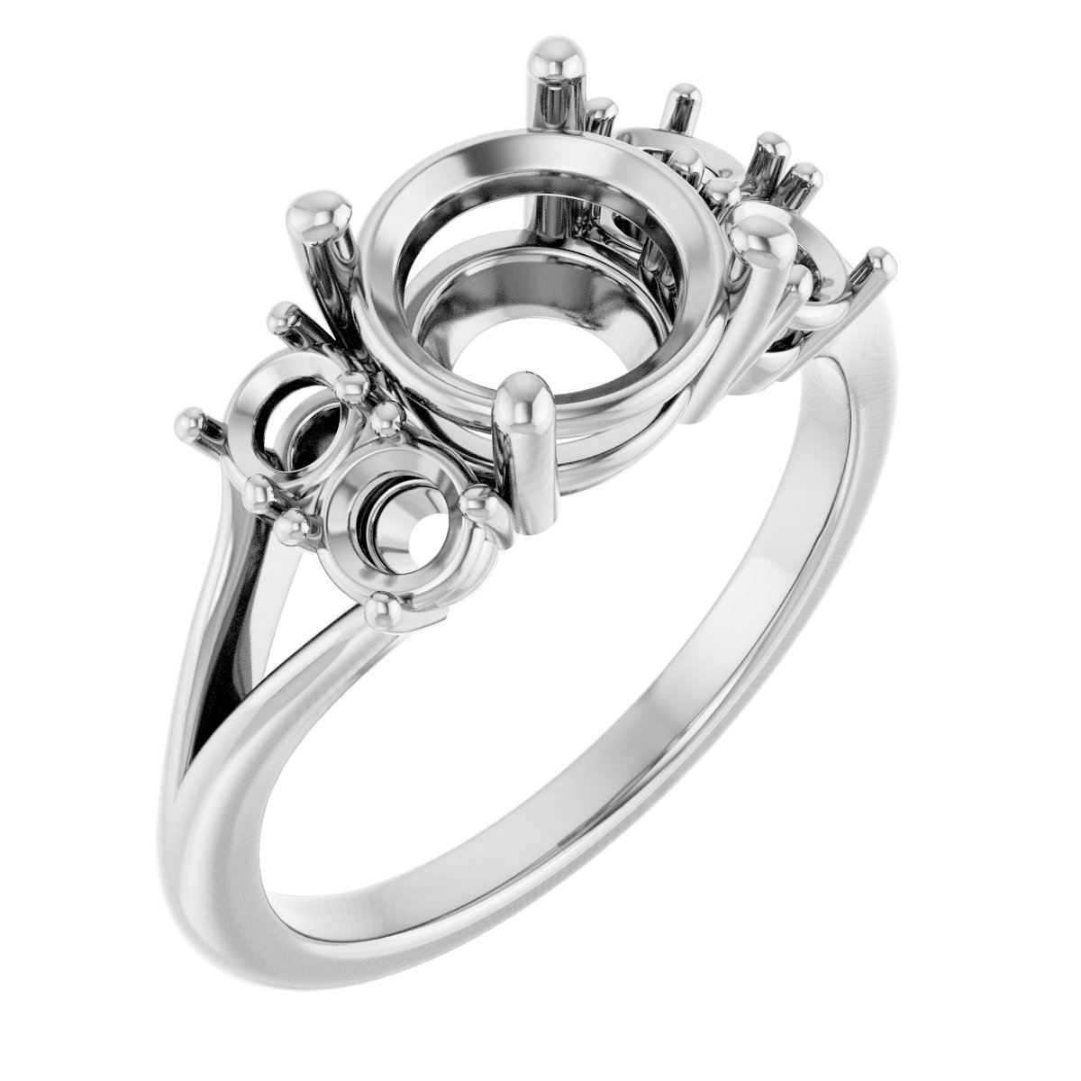 Accented Engagement Ring