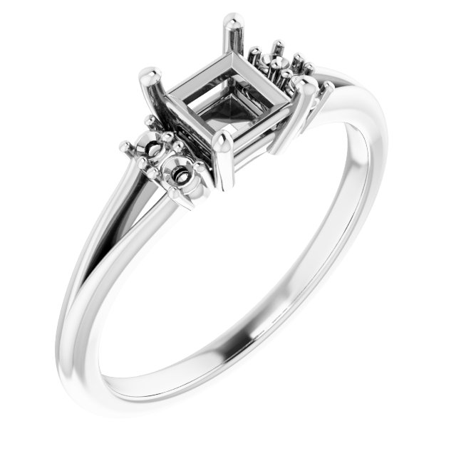 Accented Engagement Ring