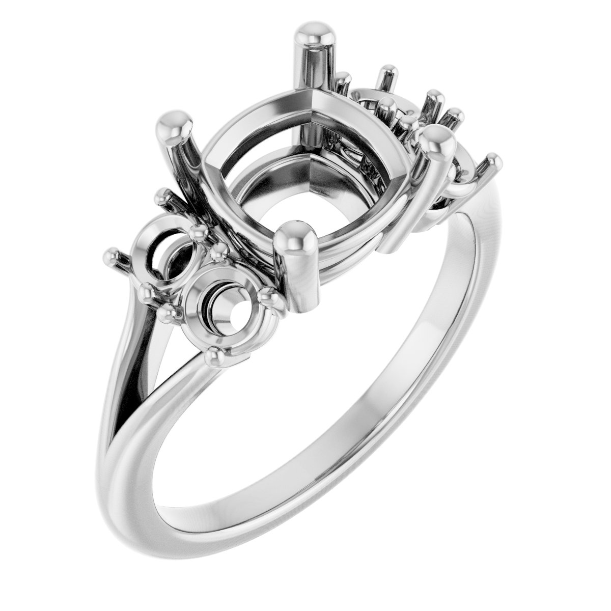 Accented Engagement Ring