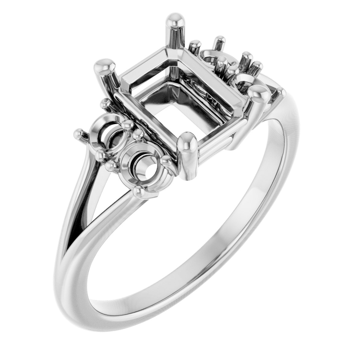 Accented Engagement Ring