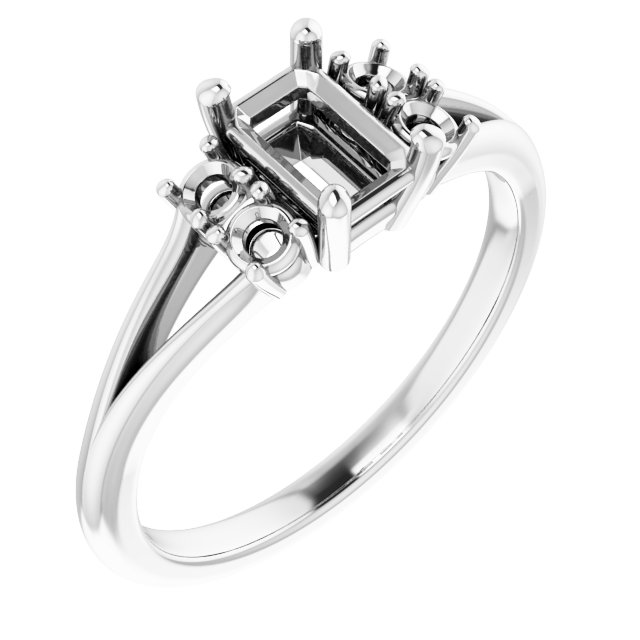 Accented Engagement Ring