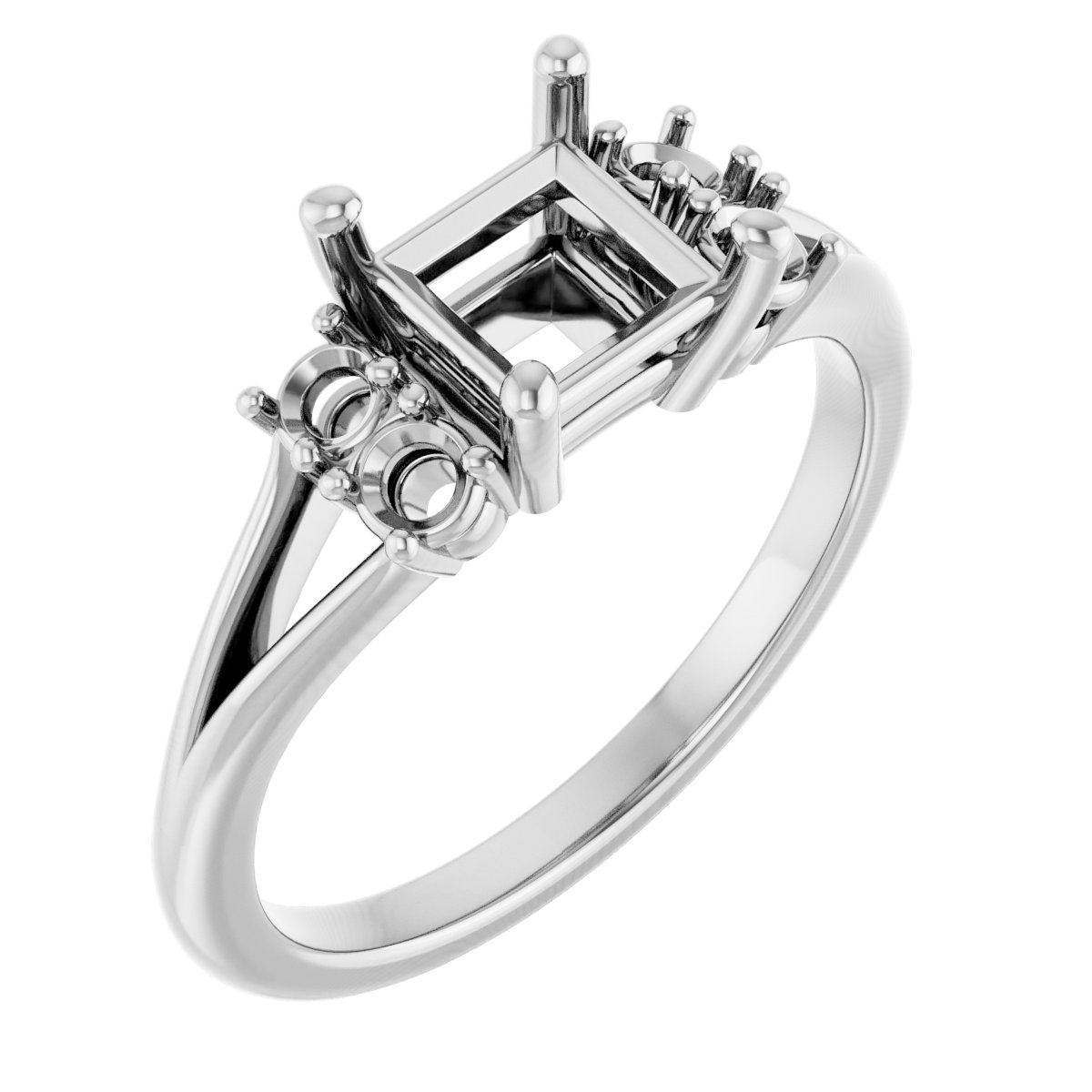 Accented Engagement Ring