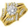 14K Yellow .375 CTW Diamond Ring Guard Ref 181923