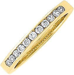 14K Yellow 1/5 CTW Natural Diamond Anniversary Band 