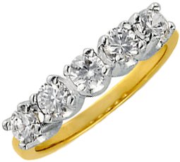 14K Yellow 1/2 CTW Natural Diamond Anniversary Band