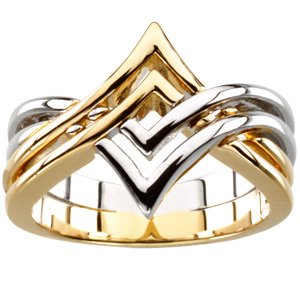 & Sterling Silver Geometric Ring view 3