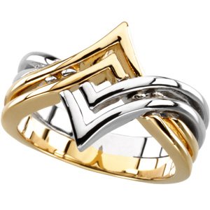 & Sterling Silver Geometric Ring view 5