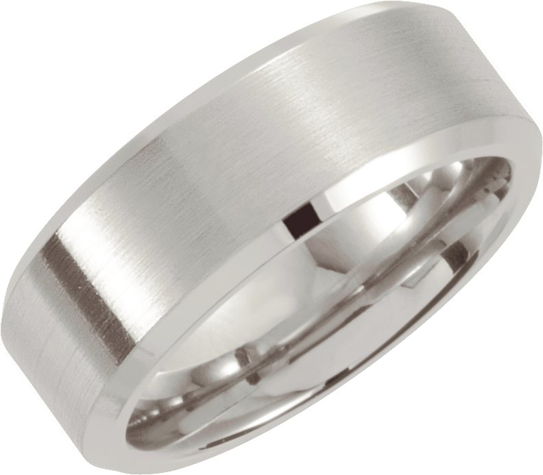 Stainless Steel 7 mm Beveled Edge Band Size 7 Ref 3667149