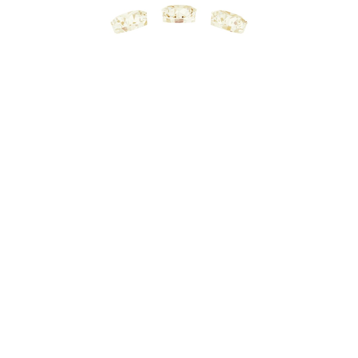 Alternative view of 1/4 CTW Natural Diamond 3-Stone Anniversary Band – 14K Yellow Gold