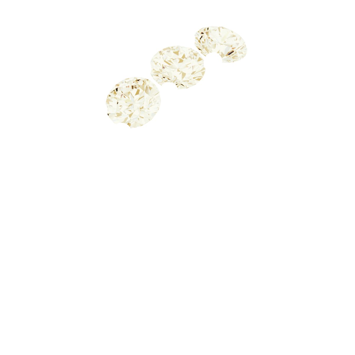 1/4 CTW Natural Diamond 3-Stone Anniversary Band – 14K Yellow Gold