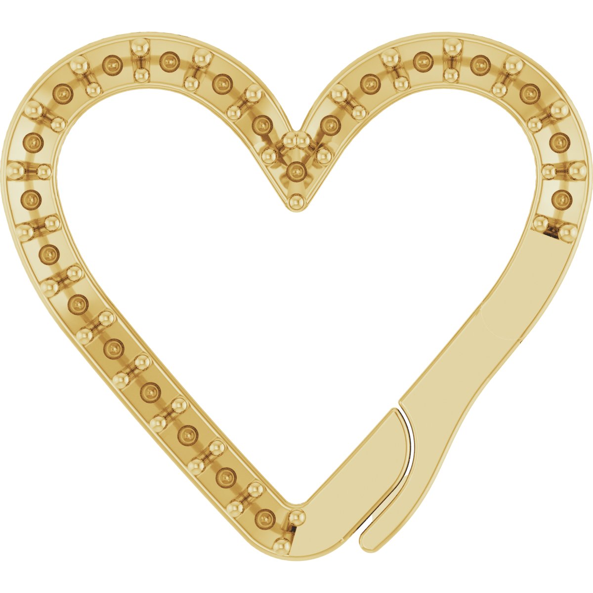 Accented Heart Charm Bail