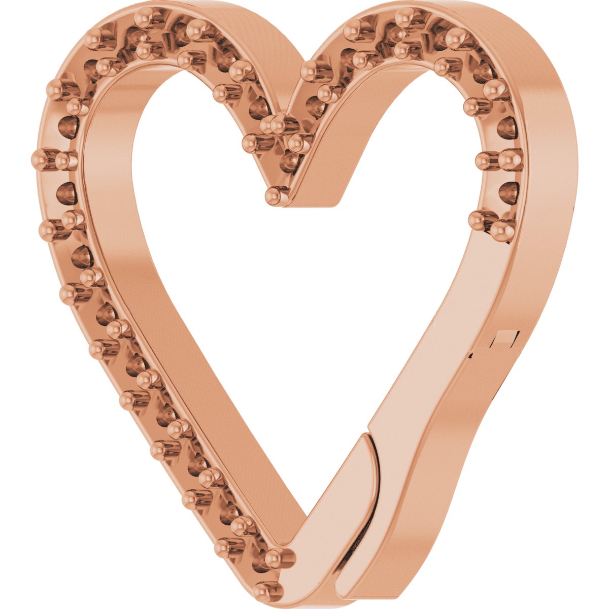 Accented Heart Charm Bail