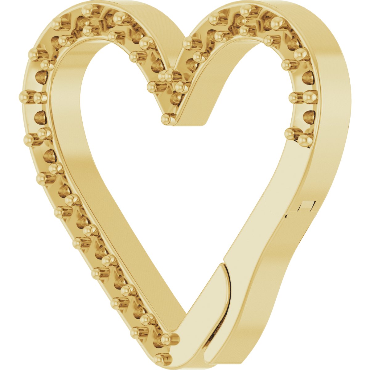 Accented Heart Charm Bail