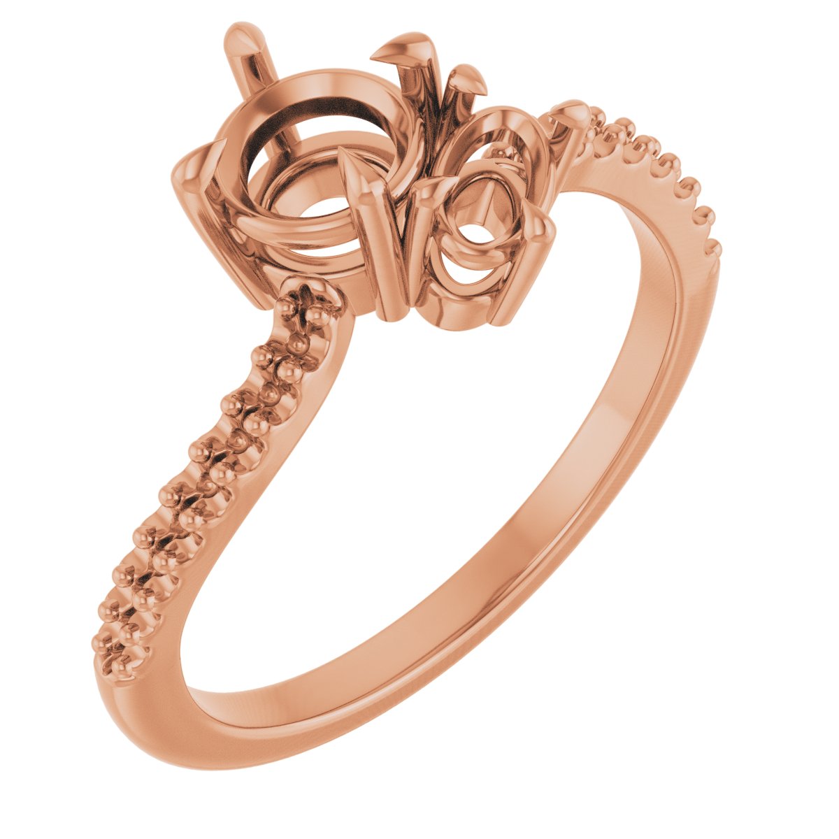 Two-Stone Bypass Engagement Ring