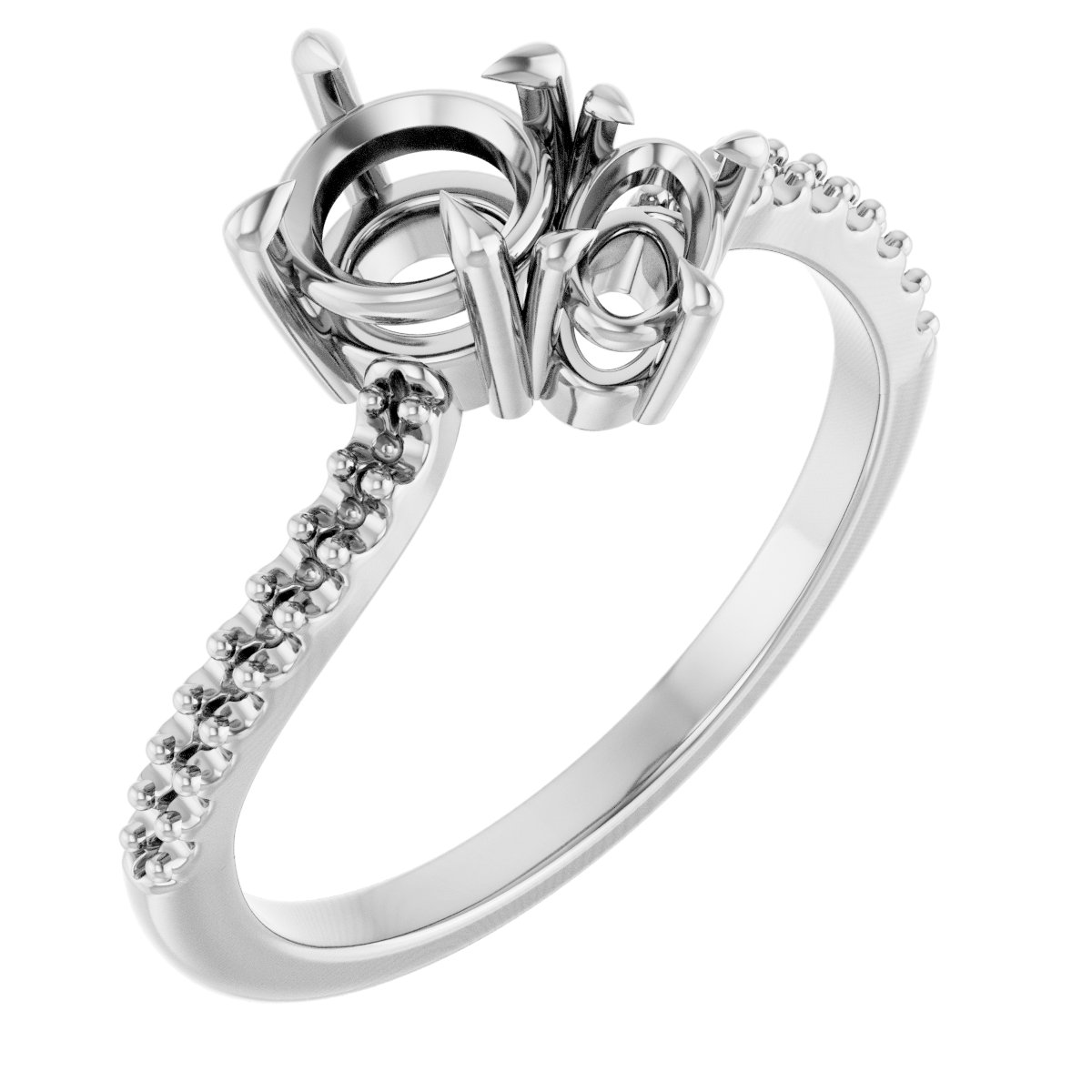 Two-Stone Bypass Engagement Ring