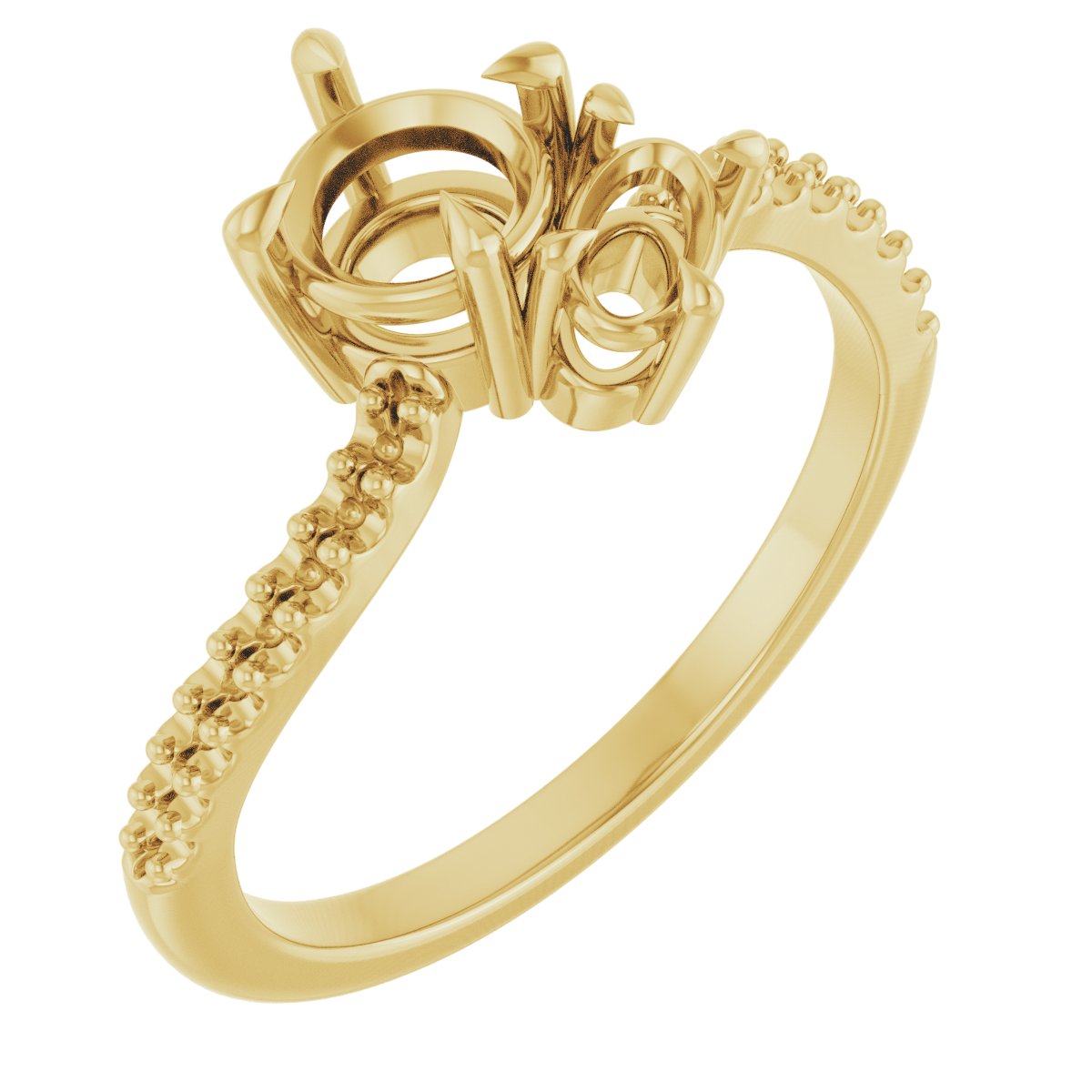 Two-Stone Bypass Engagement Ring