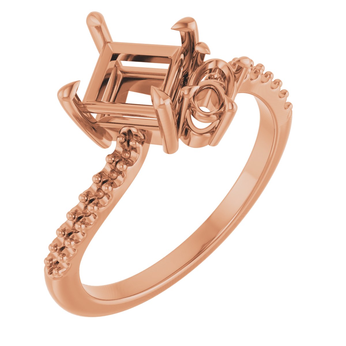 Two-Stone Bypass Engagement Ring
