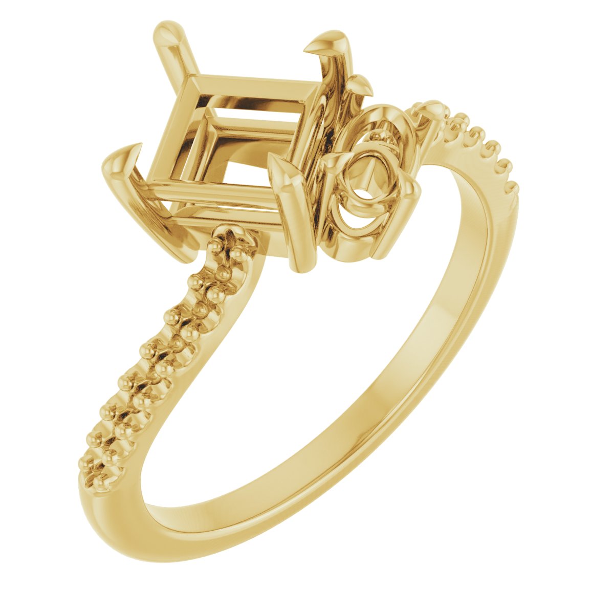 Two-Stone Bypass Engagement Ring