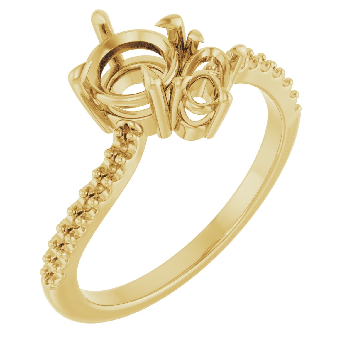 Two-Stone Bypass Engagement Ring