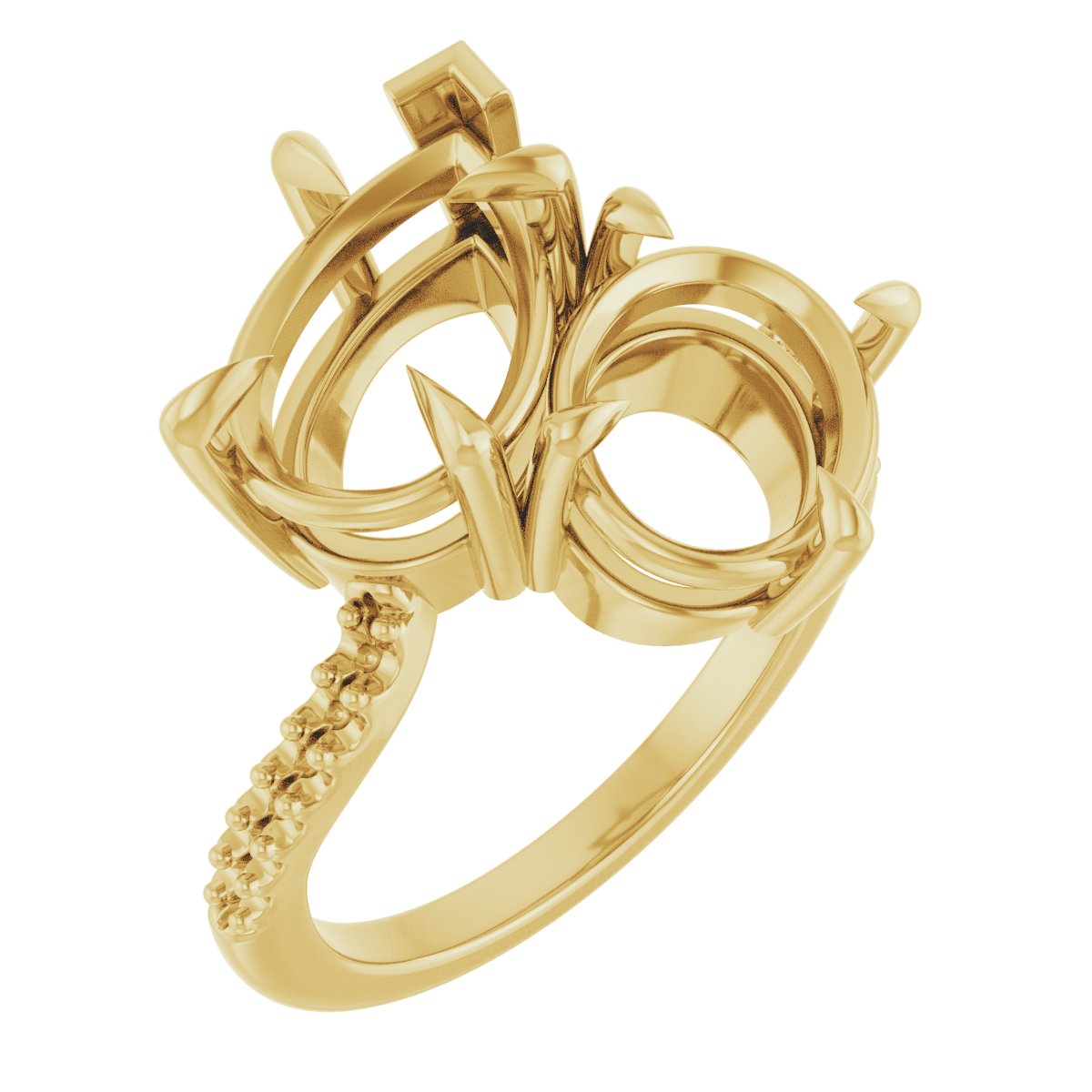 Two-Stone Bypass Engagement Ring