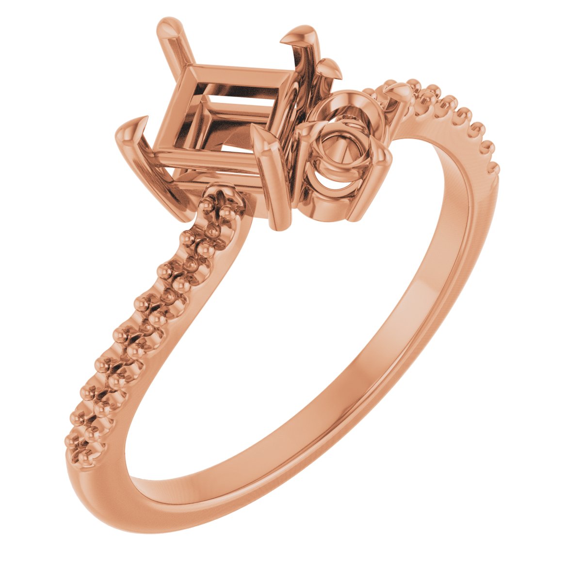 Two-Stone Bypass Engagement Ring