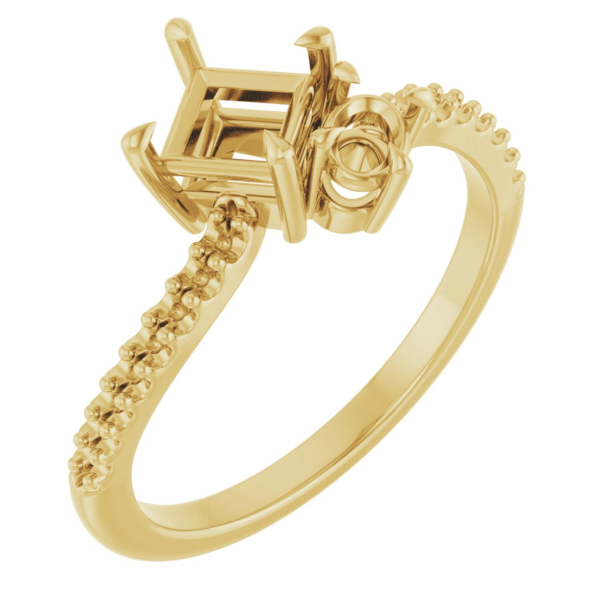 Two-Stone Bypass Engagement Ring