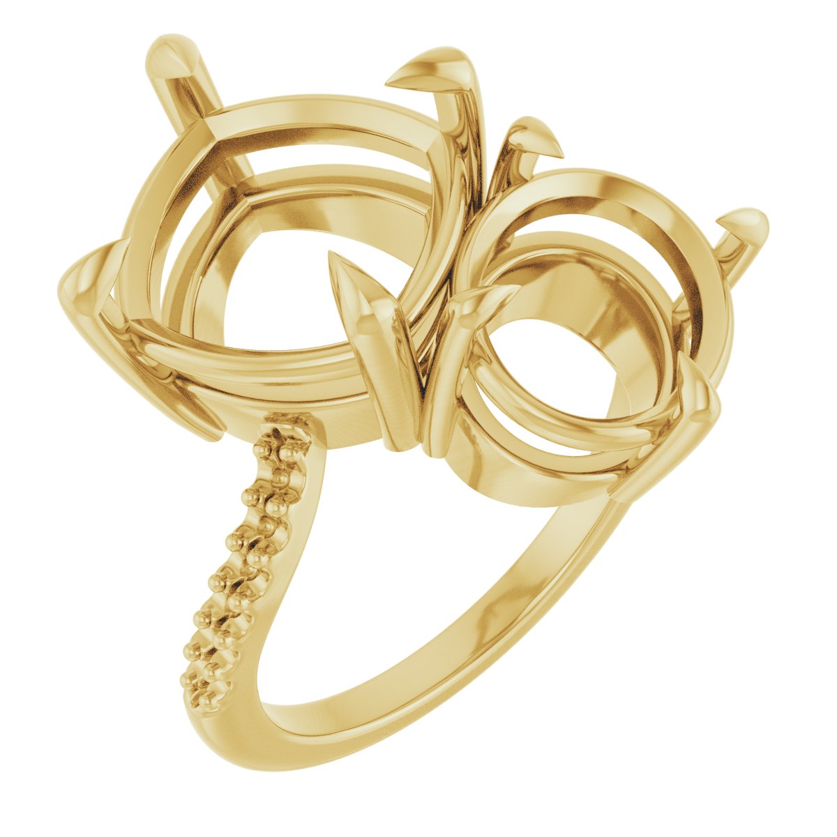 Two-Stone Bypass Engagement Ring