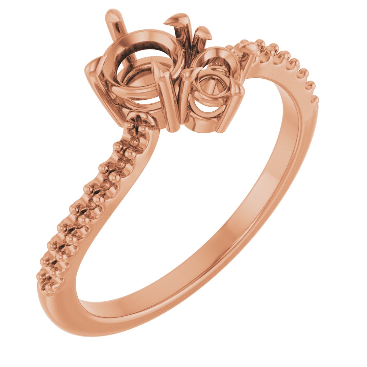 Two-Stone Bypass Engagement Ring