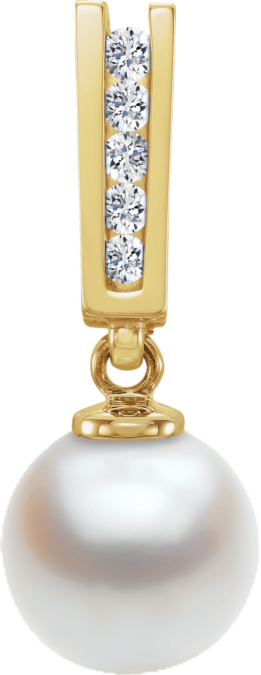 Bar Pearl Slide Pendant