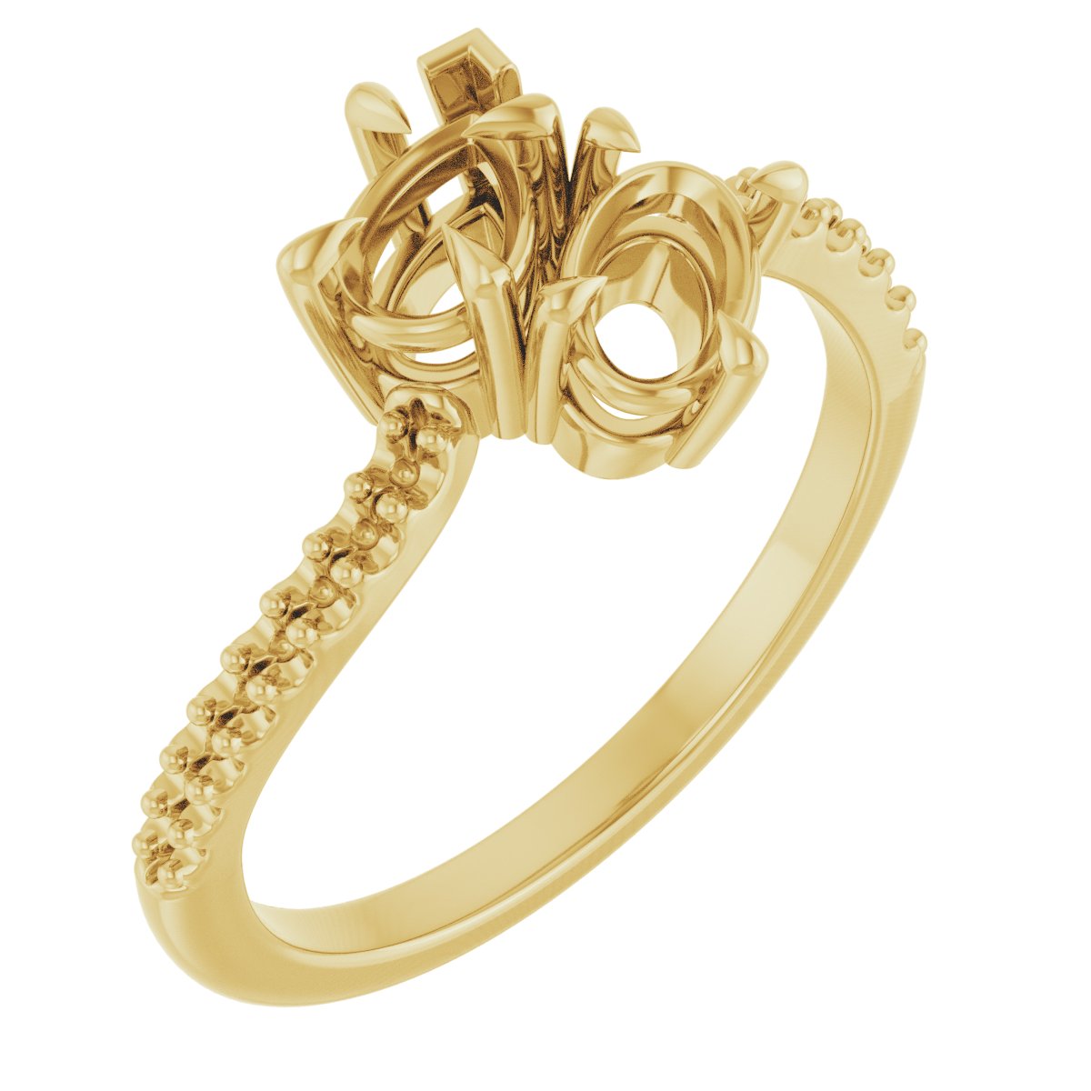 Two-Stone Bypass Engagement Ring