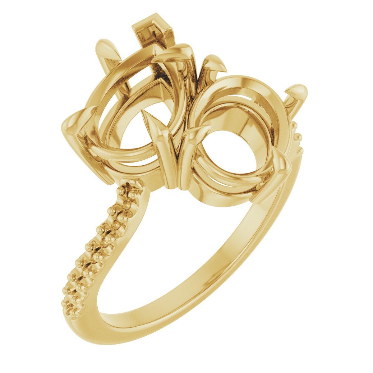 Two-Stone Bypass Engagement Ring
