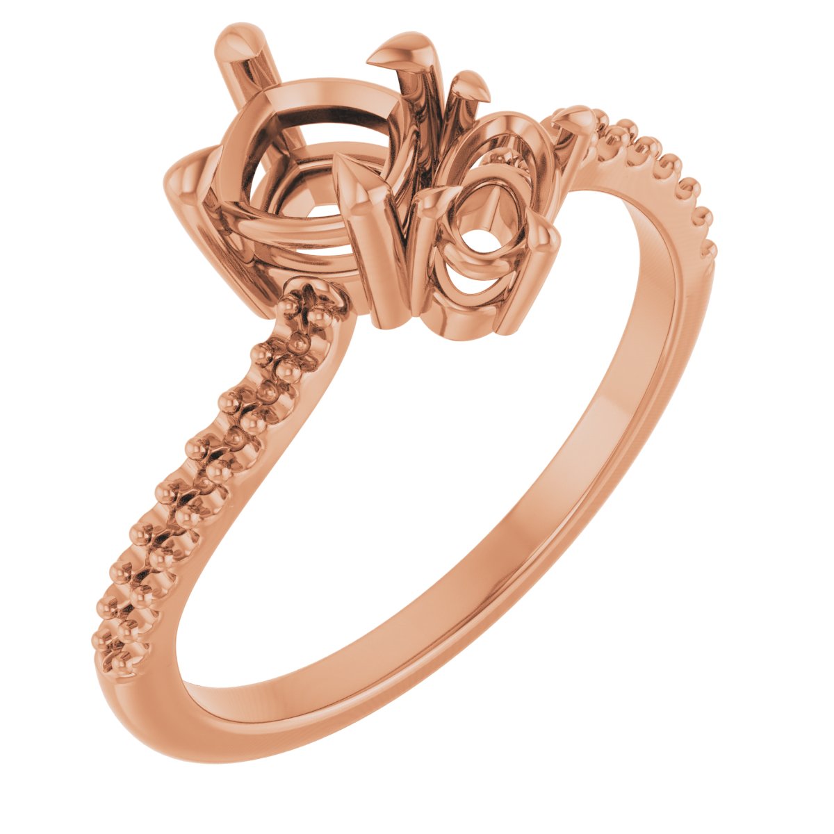 Two-Stone Bypass Engagement Ring