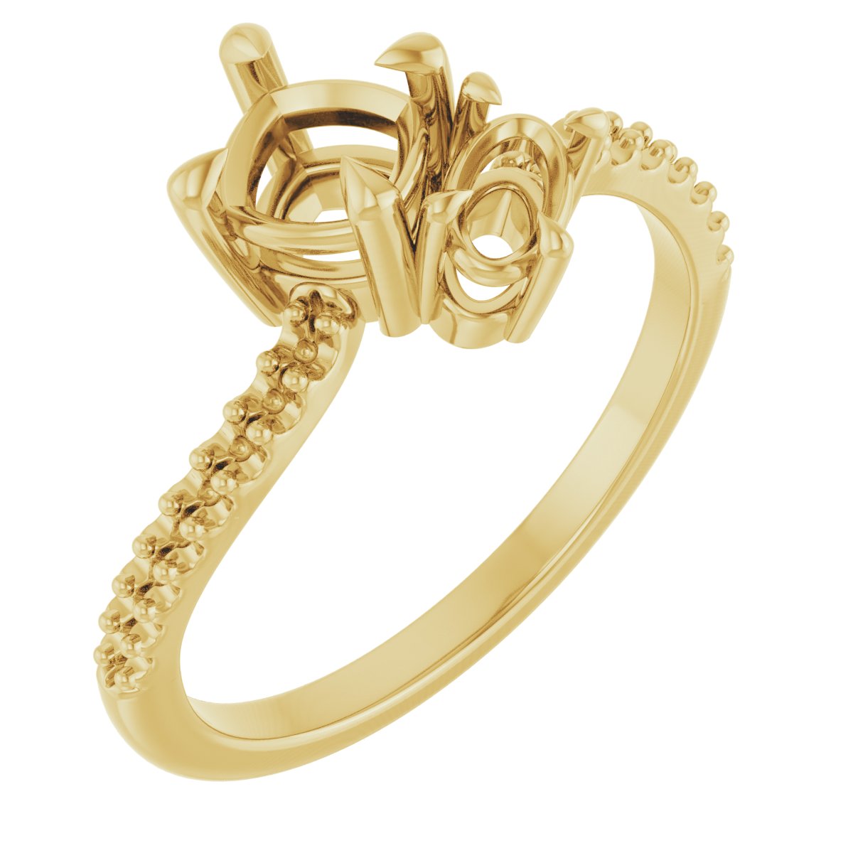 Two-Stone Bypass Engagement Ring