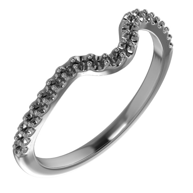 Band Mounting for 6x4 mm Oval Ring