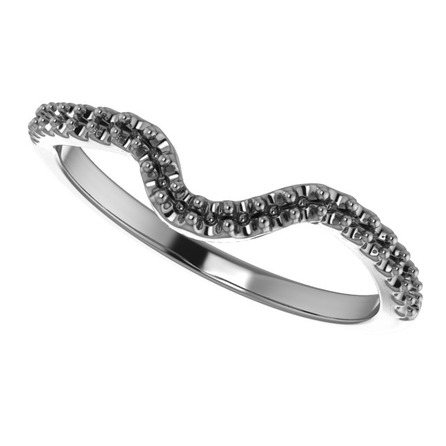 Band Mounting for 6x4 mm Oval Ring view 5