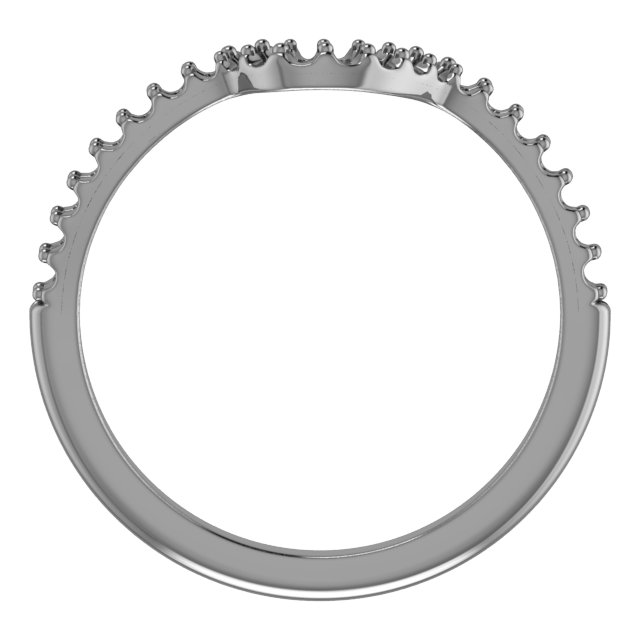 Band Mounting for 6x4 mm Oval Ring view 2