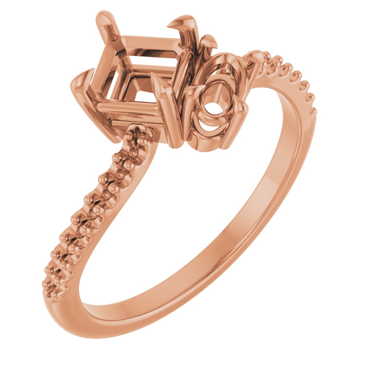 Two-Stone Bypass Engagement Ring