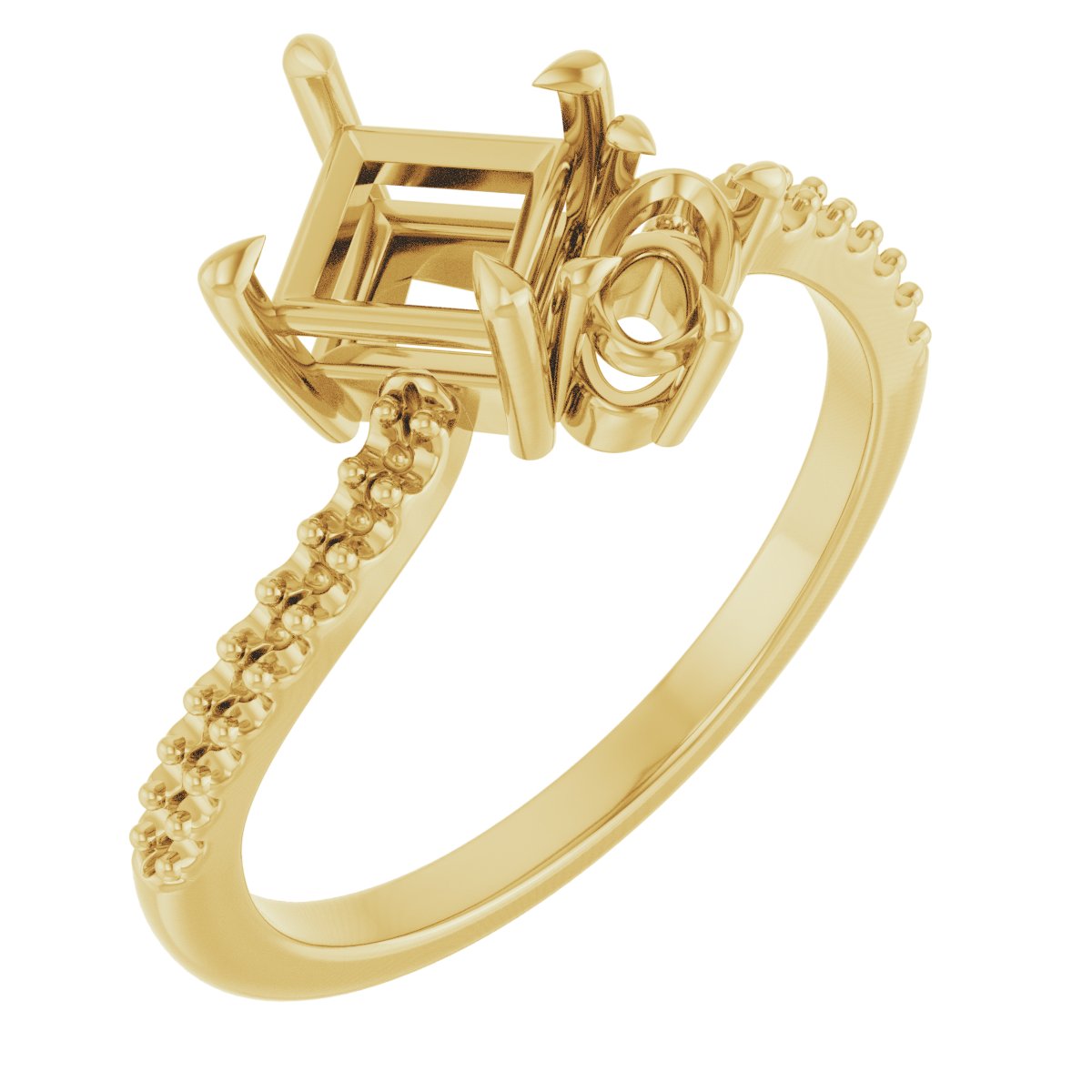 Two-Stone Bypass Engagement Ring