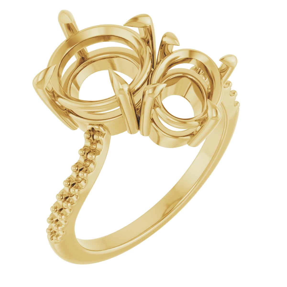 Two-Stone Bypass Engagement Ring