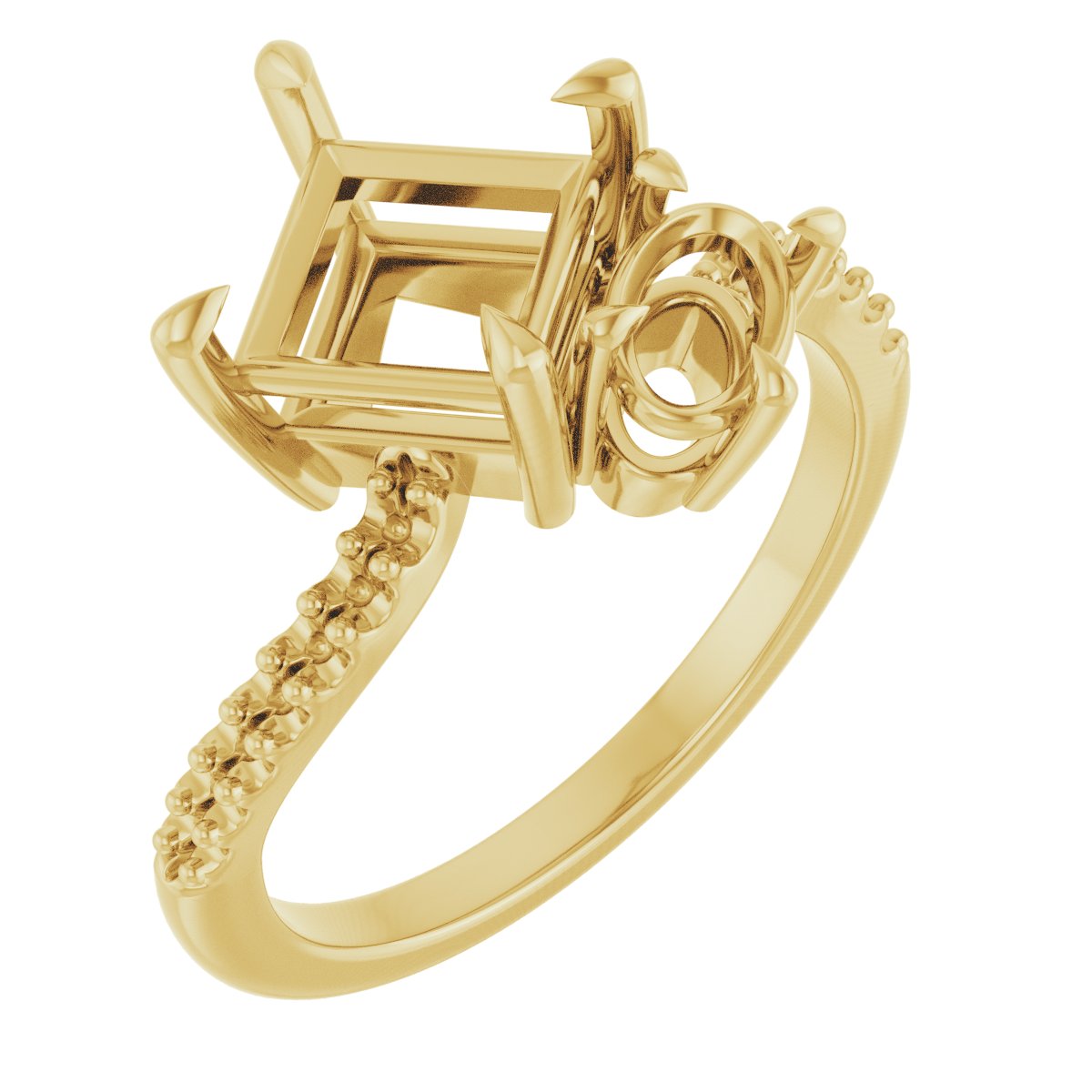 Two-Stone Bypass Engagement Ring