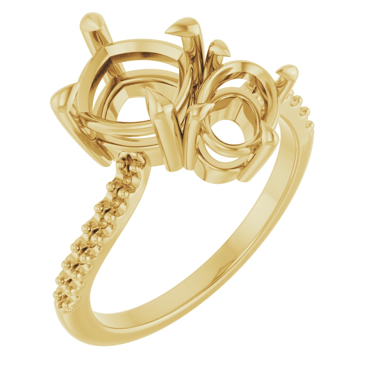 Two-Stone Bypass Engagement Ring