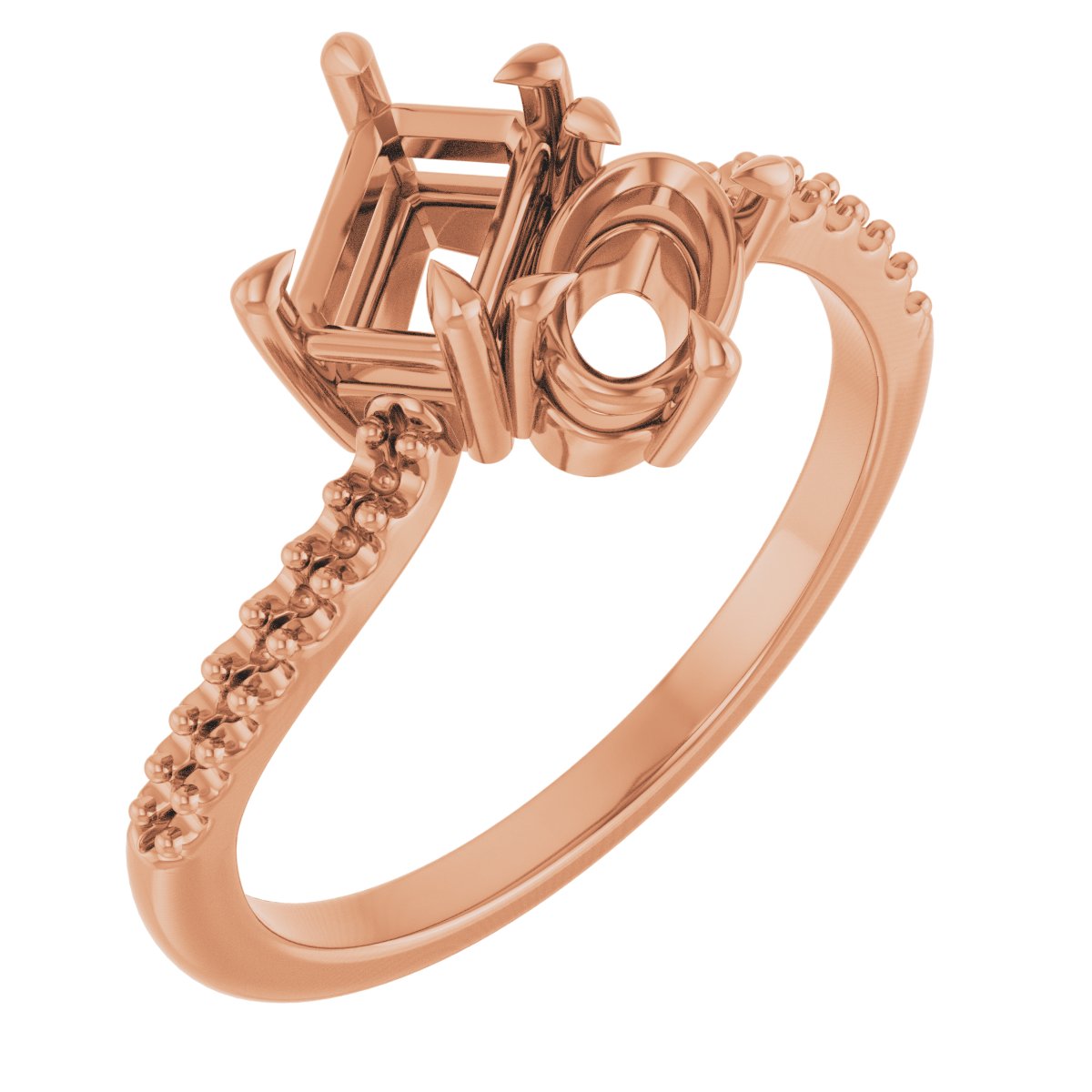 Two-Stone Bypass Engagement Ring